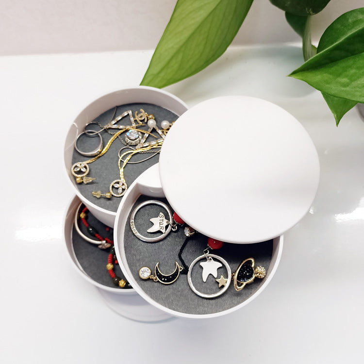 Rotating Multi-Layer Jewelry Storage Box