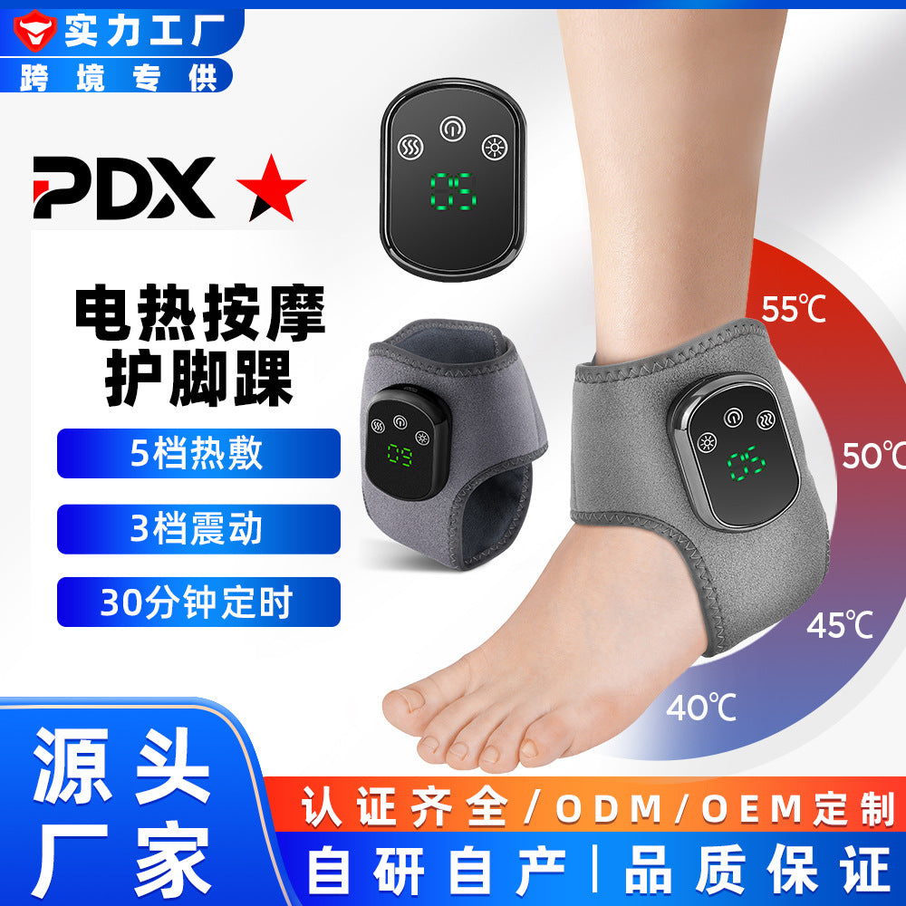 Cross-Border Hot-Selling USB Electric Heating Ankle Massager, Rechargeable Ankle Joint Care Foot Massager