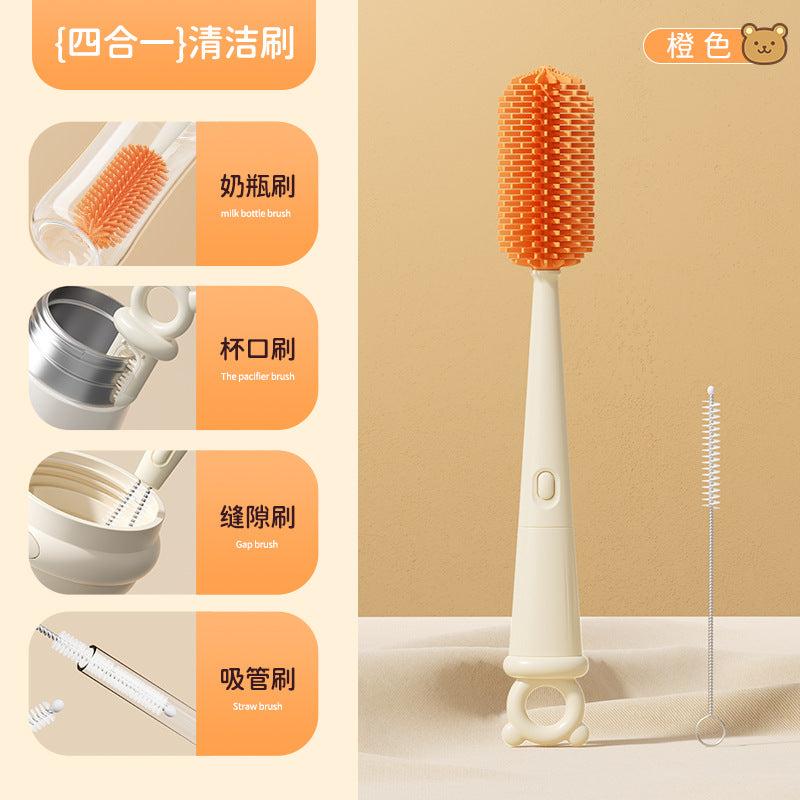 Electric Silicone Bottle Cleaning Brush