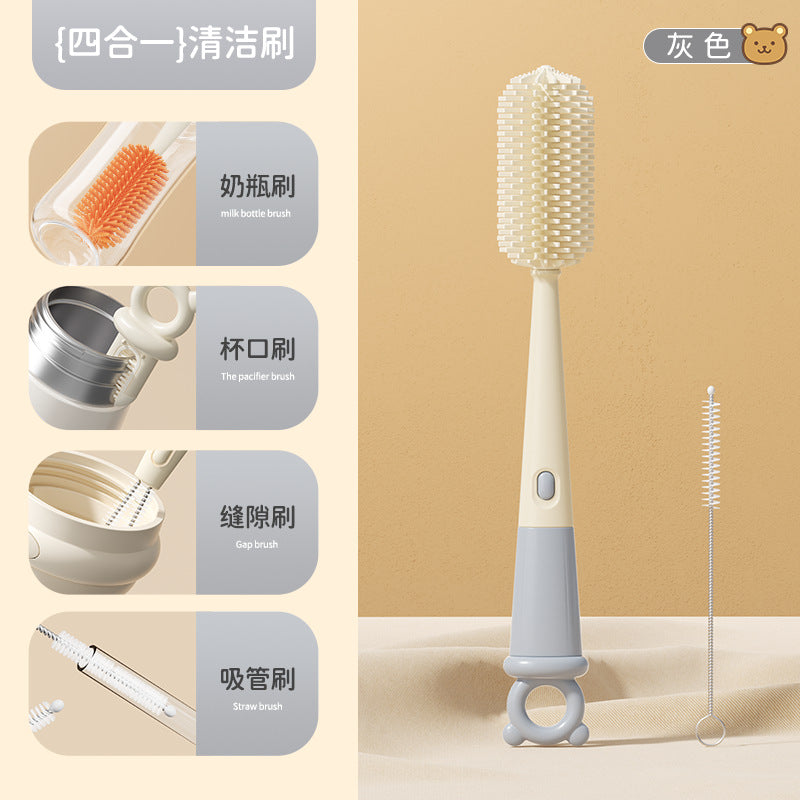 Electric Silicone Bottle Cleaning Brush