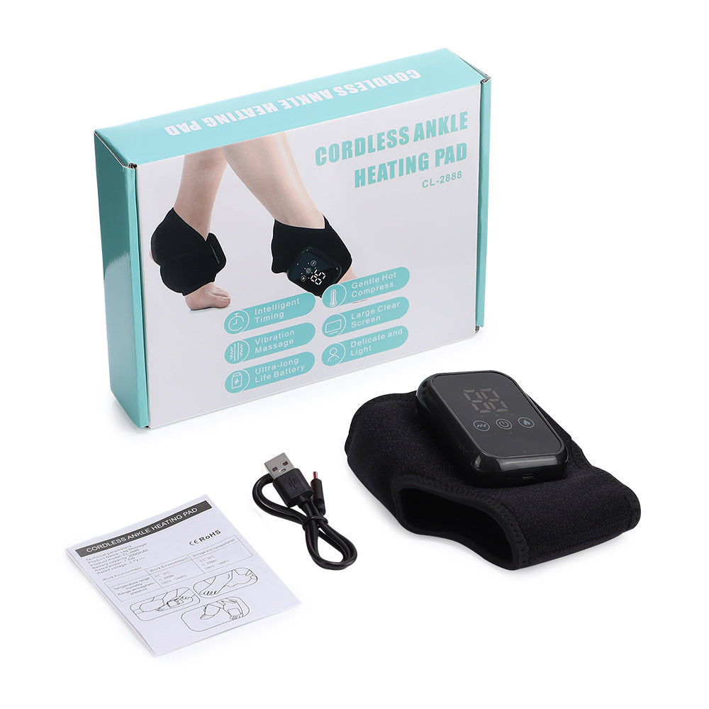 Cross-Border Hot-Selling USB Electric Heating Ankle Massager, Rechargeable Ankle Joint Care Foot Massager
