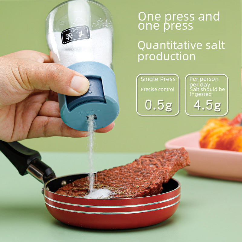 Press-Type Glass Seasoning Jar