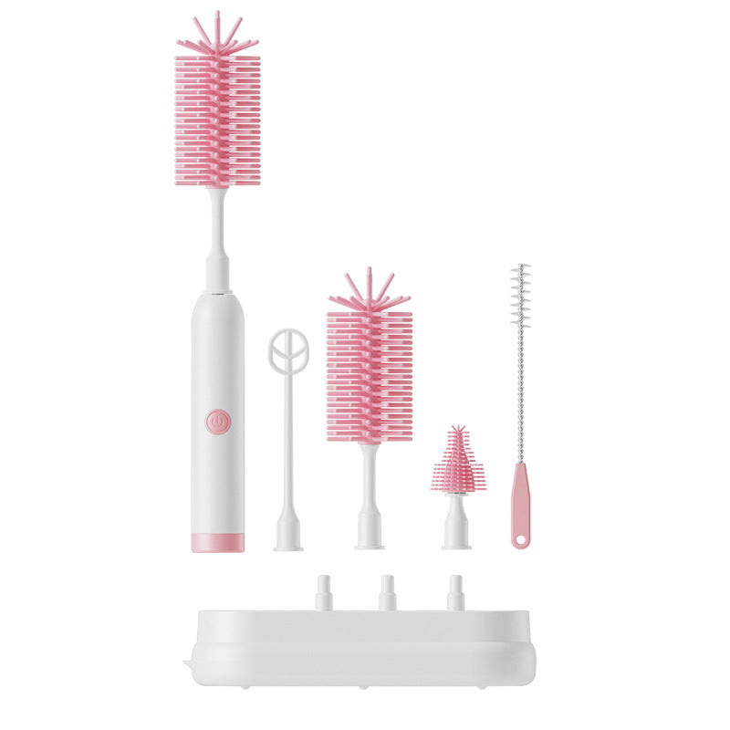 Electric Silicone Bottle Cleaning Brush