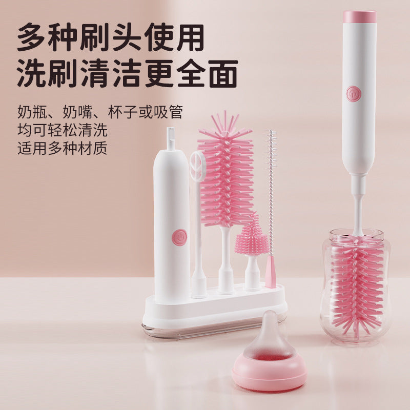 Electric Silicone Bottle Cleaning Brush
