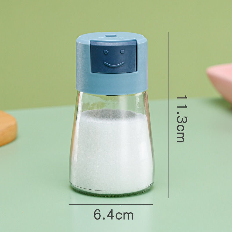 Press-Type Glass Seasoning Jar