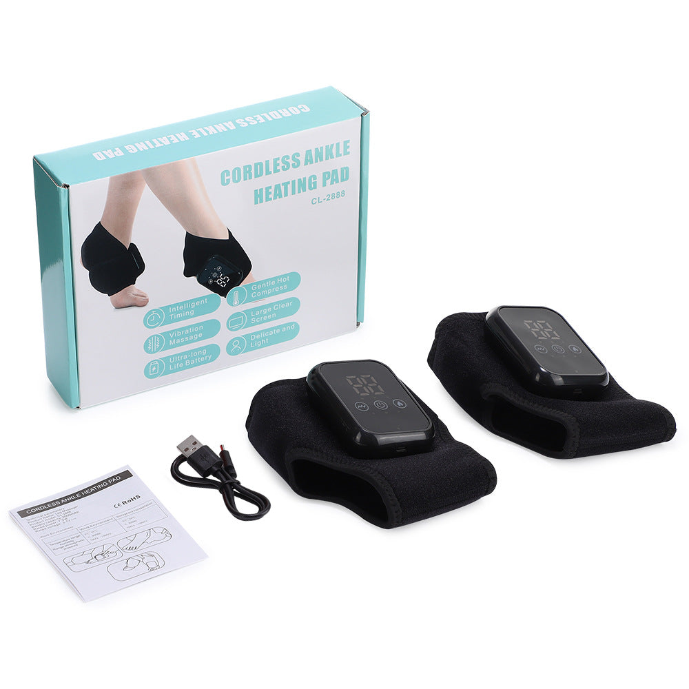 Cross-Border Hot-Selling USB Electric Heating Ankle Massager, Rechargeable Ankle Joint Care Foot Massager