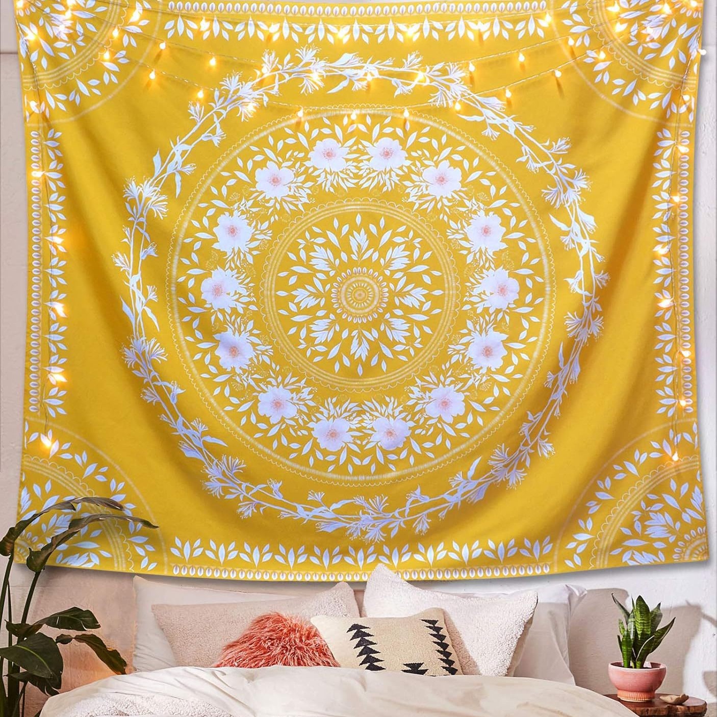 Cross-Border Tapestry Bohemian Mandala Art Style Tapestry Living Room Wall Background Decoration Bedroom