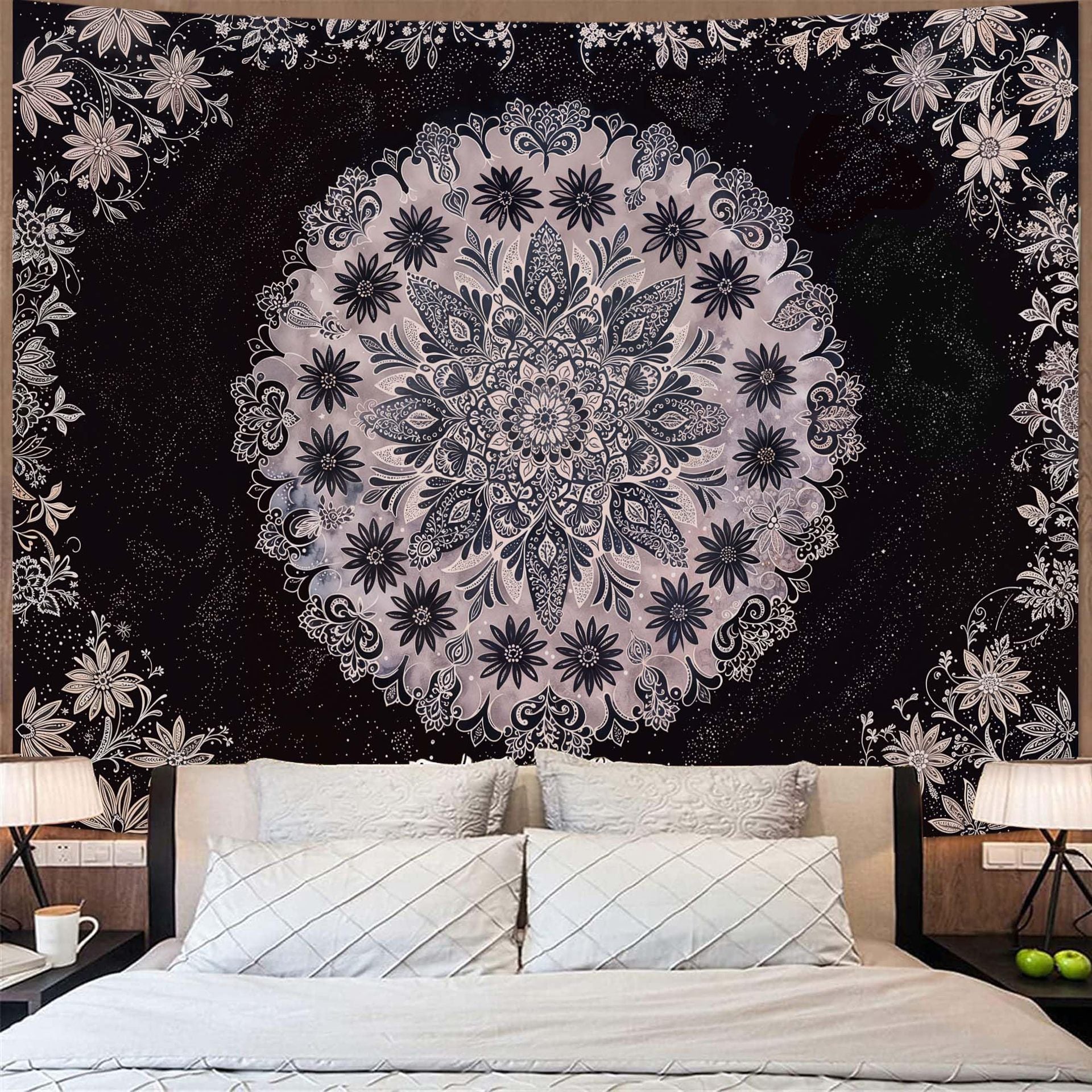 Cross-Border Tapestry Bohemian Mandala Art Style Tapestry Living Room Wall Background Decoration Bedroom