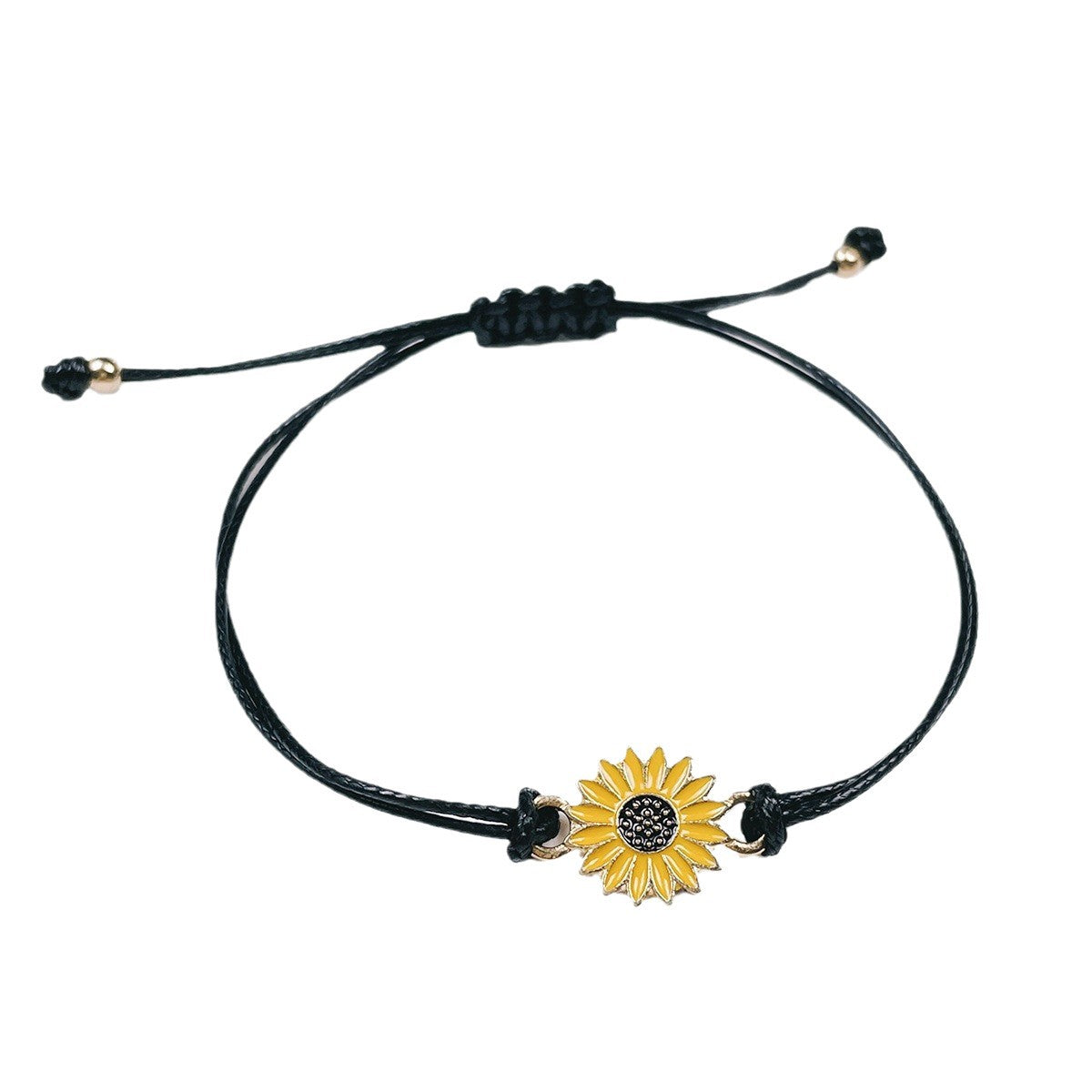 Adjustable Sunflower Friendship Bracelet