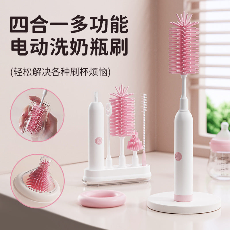 Electric Silicone Bottle Cleaning Brush