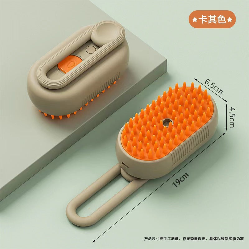 Electric Steam Pet Grooming Brush