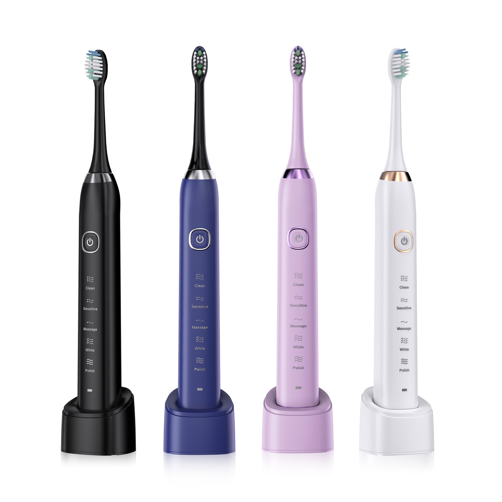 Rechargeable Electric Toothbrush with 8 Brush Heads
