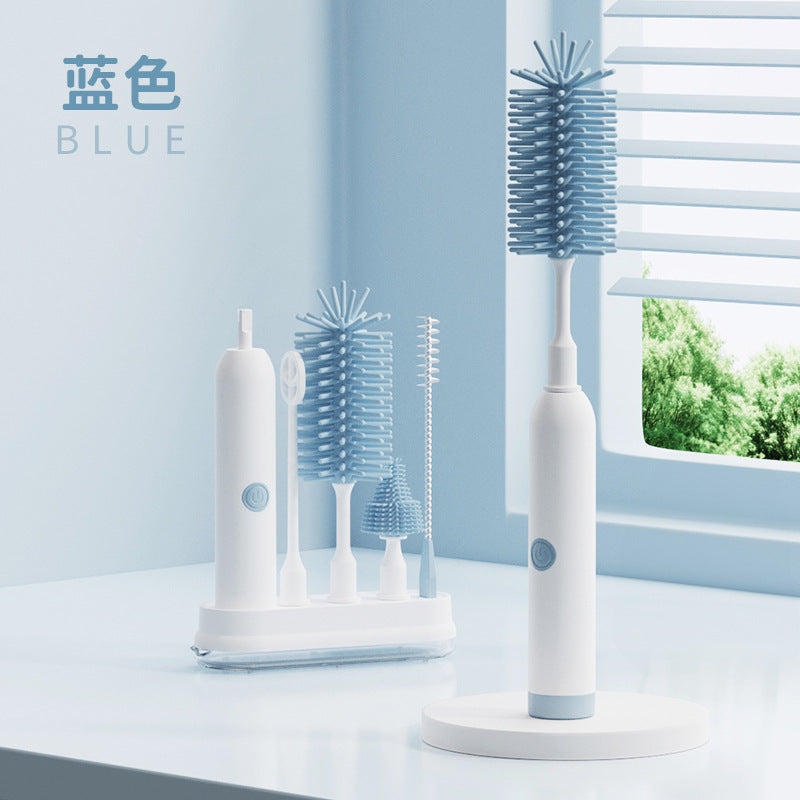 Electric Silicone Bottle Cleaning Brush