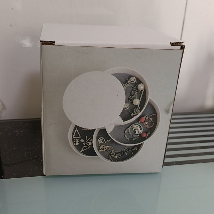 Rotating Multi-Layer Jewelry Storage Box