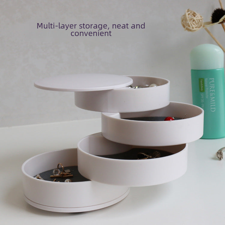 Rotating Multi-Layer Jewelry Storage Box