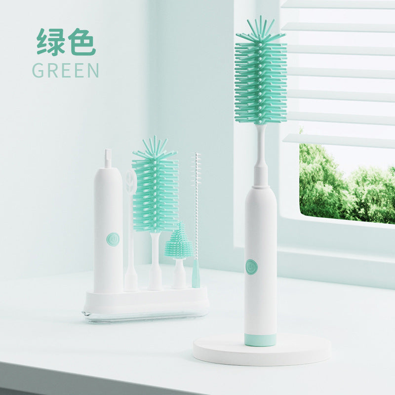 Electric Silicone Bottle Cleaning Brush