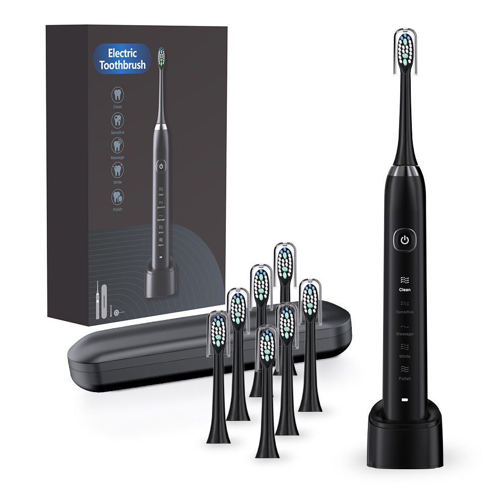 Rechargeable Electric Toothbrush with 8 Brush Heads